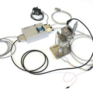 ECD-3 setup with controller box and cabling