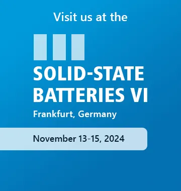 Visit EL-CELL at the Solid State Batteries VI in Frankfurt, Germany!