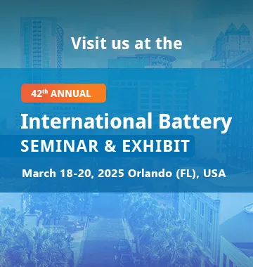 Visit us at the International Battery Seminar!