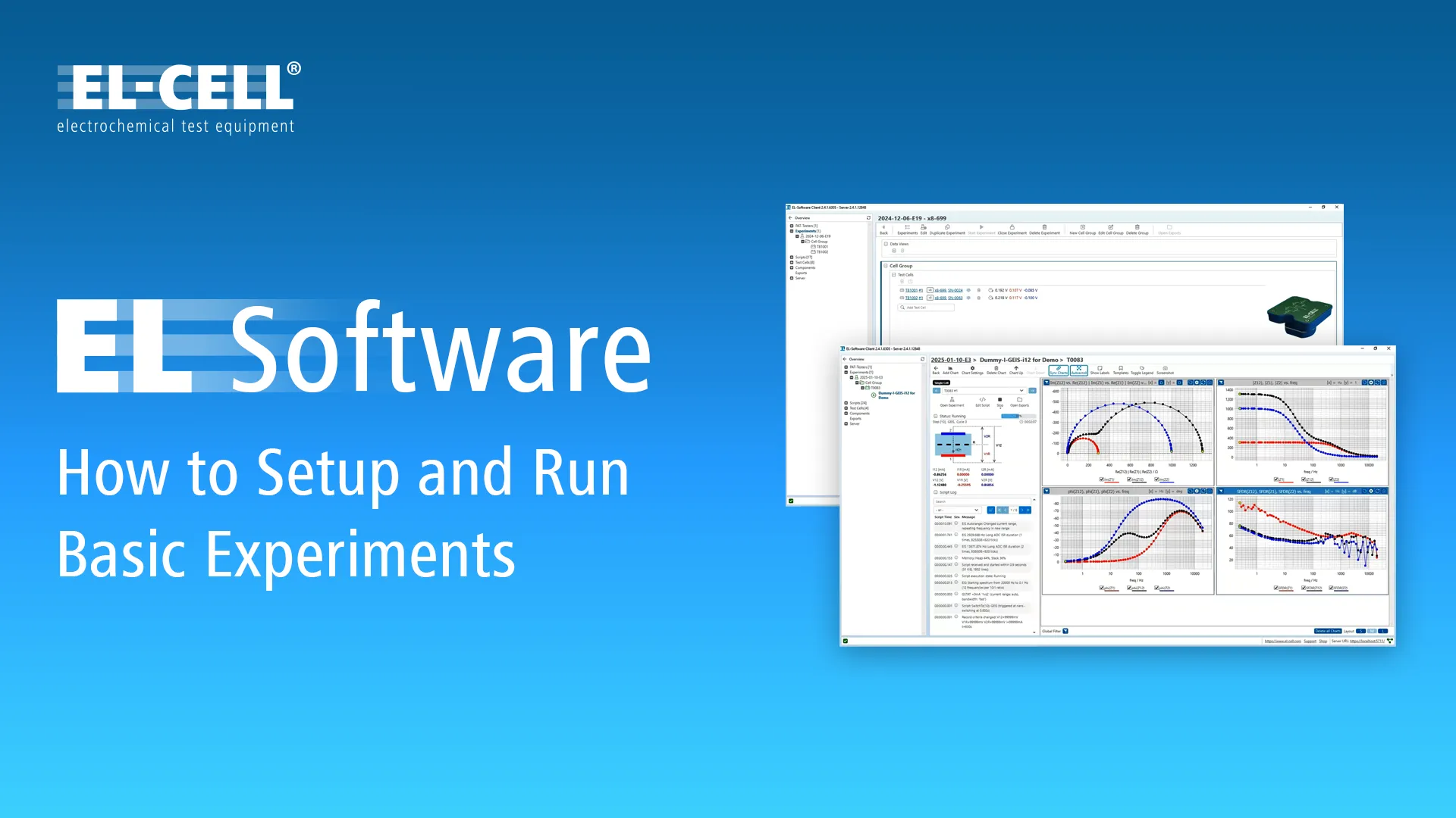 How to run basic experiments in EL-Software